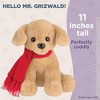 Bearington Mr. Grizwald Golden Retriever Plush, 11 Inch Dog Stuffed Animal Christmas Decoration - 2 of 4