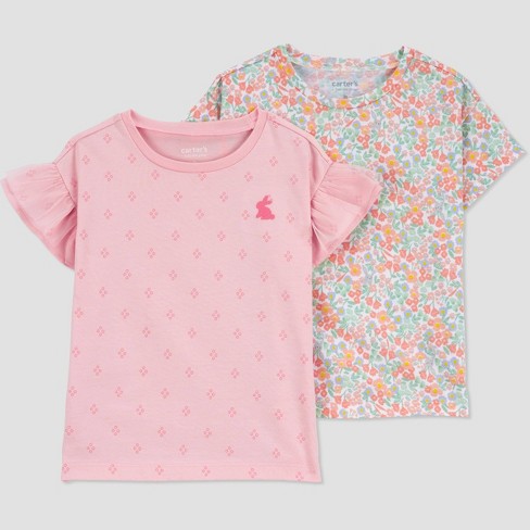 Carter's Just One You® Toddler Girls' 2pk Bunny T-shirt - Pink 5t : Target