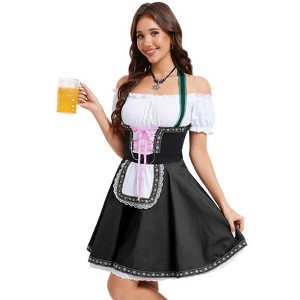 Womens Dress 1 Piece Costumes for Traditional Carnival Halloween - 1 of 4