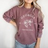 Simply Sage Market Women's Graphic Sweatshirt Embroidered Georgia Cherokee Rose - WHITE - 2 of 4