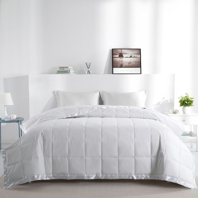 Puredown Ultra-Lightweight White Down Blanket, White, King