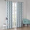 Stylish Printed Ikat Blackout Curtain Panel, Modern Texture Light and Noise Blocking fits Various Decor for All Season - 2 of 4