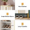 Tribesigns 6-Tier Shoe Cabinet with Doors, Wood Shoe Storage Organizer Racks - 4 of 4