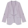 Coolmee Women's Fall Casual Blazers Roll Up Long Sleeve Lapel Open Front Work Blazer Jackets with Pockets - 3 of 4