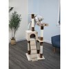 Go Pet Club 52" IQ Busy Box Cat Condo with Sisal Covered Scratching Posts SF058 - Beige - 2 of 2