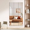 Wall Mirror Tiles 16x12 Inch 12PCS Full Length Home Gym Mirror for Garage Bedroom Living Room Over Door Silver Color Durable - 3 of 4