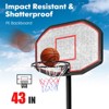 Safstar 10FT 43" Backboard In/Outdoor Adjustable Height Basketball Hoop Home School New - 4 of 4