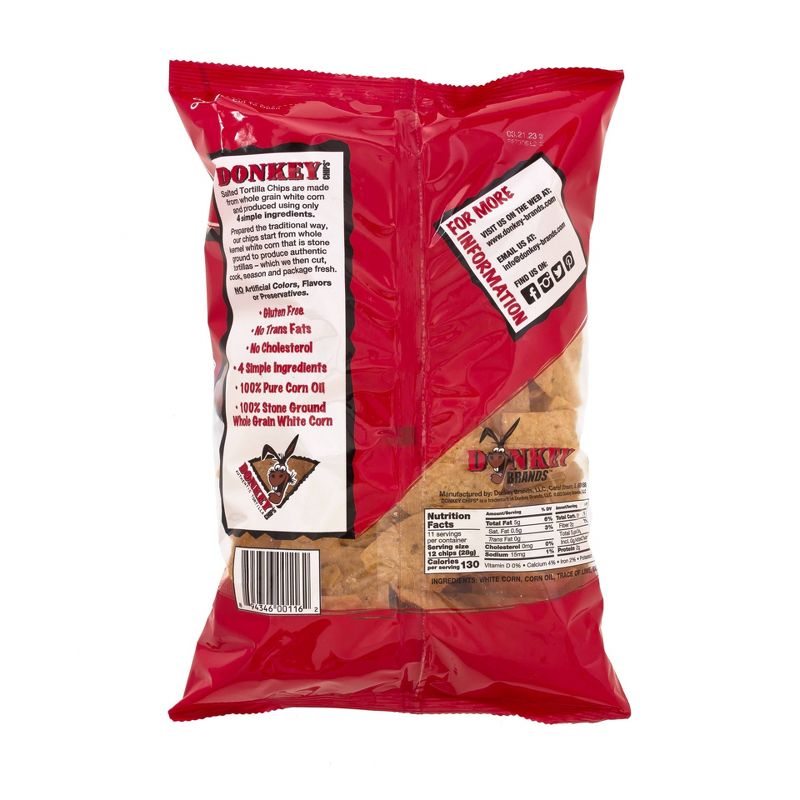 Donkey Chips Salted Tortilla Chips - 11oz, 2 of 3
