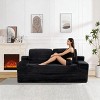 Racxily Corduroy Cloud Double Sofa, 2-in-1 Convertible Sofa Bed for Small Space & Apartment - 3 of 4