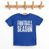 Football Season Block Distressed - Youth Short Sleeve Graphic T-Shirt - 2 of 4