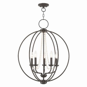 Livex Lighting Arabella 5 - Light Chandelier in  English Bronze - 1 of 1