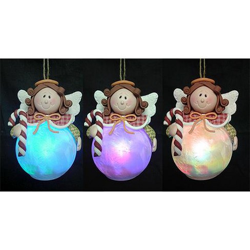 J. Hofert Co Led Lighted Color-changing Angel Christmas Ornament : Target