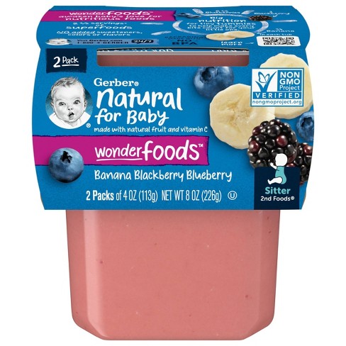 Gerber blueberry 2025 banana pouch