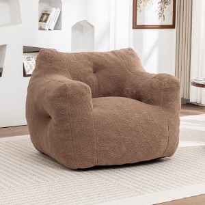 PAGED Bean Bag Chair with Armrests, Comfy Bean Bag Sofa Chair with High Density Foam Filling, Floor Chair for Bedroom, Living Room - 1 of 4
