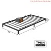 Twin Size/Full Size/Queen Size Metal Platform Bed Frame - 6/10 Inch Heavy Duty, Noise-Free Foundation - 2 of 4