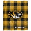 University Of Missouri Campus Plaid Spirit Silky Touch Super Soft Throw Blanket 50x60 - 2 of 4