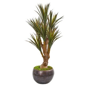 Nearly Natural 47-in Yucca Artificial Tree in Decorative Planter (Indoor/Outdoor) - 1 of 1