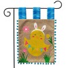 Happy Easter Chick Burlap Garden Flag Holiday 18" x 12.5" Briarwood Lane - image 2 of 4