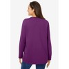 Woman Within Plus Size Perfect Long-Sleeve Crewneck Tee - 3 of 4