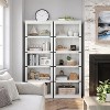 Tier Bookcase, Farmhouse Book Shelf with Storage Open Display Bookshelves - 3 of 4