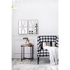 Wooakway 24"H × 16"W 2-Piece Wood Accent Wall Mirrors Distressed Window Pane Mirrors for Living Room Entryway Bedroom Black - 2 of 4