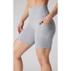 90 Degree By Reflex Womens 2 Pack Wonderlink Tribeca Elastic Free High Waist 7" Side Pocket Short and Everyday Basic Short - 2 of 4