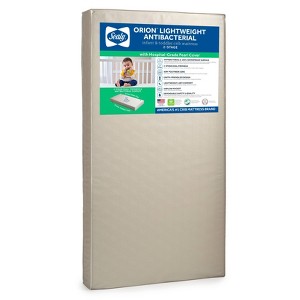 Sealy Orion 2-Stage Sustainable Antibacterial Baby Crib Mattress and Toddler Bed Mattress - White - 1 of 4