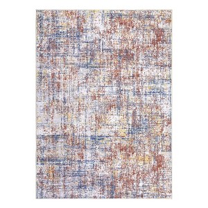 Washable Modern Abstract Living Room Rugs, Soft Non Slip Contemporary Throw Carpet for Dining Room Bedroom Kitchen - 1 of 4