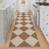 Washable Easy Jute Rug Modern Checkered Rug with Non Slip TPR Rubber Backing - 2 of 4