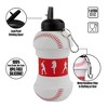Maccabi Art: Collapsible 1 Liter Water Bottle - Baseball - 3 of 4