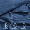 Cozy Comfort by Bedsure | Solid Diamond Pintuck 7pcs 80gsm Queen Size Beige Bedding Set Comforter Set - 4 of 4