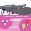 Racxily Foldable Ping Pong Table 8x4 FT - Portable Indoor/Outdoor Tennis Table with Net, 2 Paddles & 3 Balls - 2 of 4