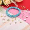 Unique Bargains Rhinestone Small Round Bulk Glass Spacer Beads for Jewelry Making Yellow 0.31" 100 Pcs - 4 of 4