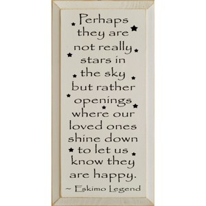 Slickblue Wood Memorial Sign – Loved Ones Watching From Stars Quote – Rustic Decor Accent – 9x18, Color Options - 1 of 3