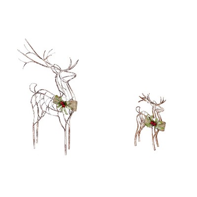 Cypress Home Metal Reindeer Tabletop DéCor, Set Of 2