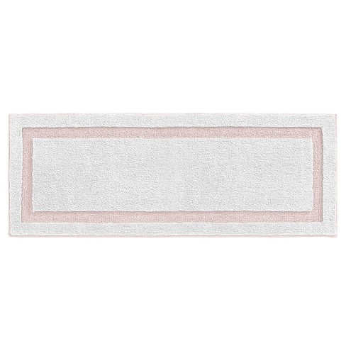 mDesign Large Bath Mat Runner - Non-Skid Bathroom Runner Rug