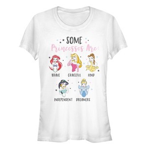 Juniors Womens Disney Princesses Personalities T-Shirt - 1 of 3