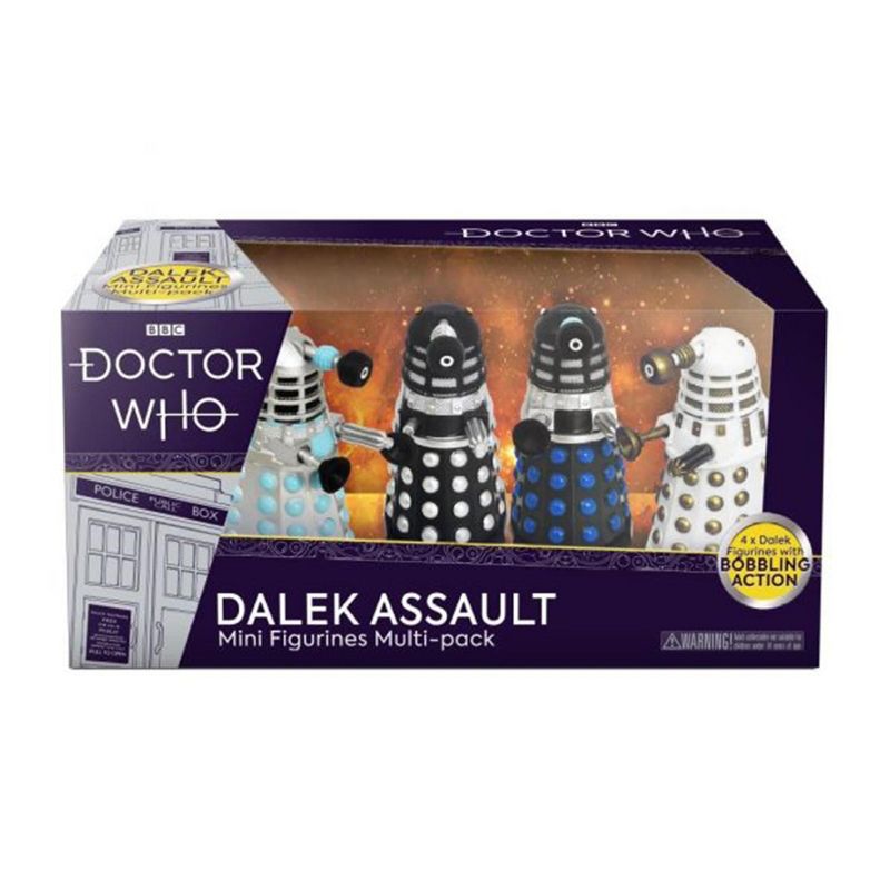 Eaglemoss Collections Doctor Who Dalek 3.27 Inch Figure Assault Set of 4, 2 of 4