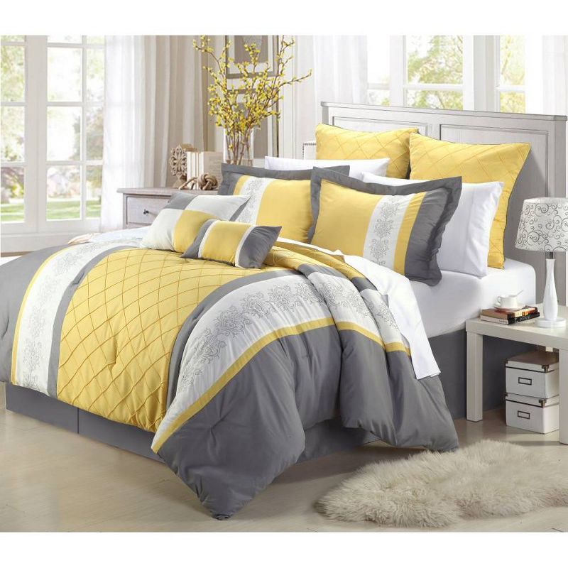 Chic Home Design 8pc Arlington Comforter Bedding Set, 1 of 3