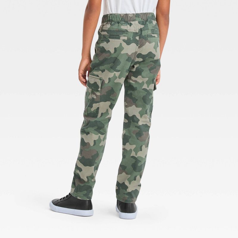 Boys' Stretch Tapered Cargo Pants - Cat & Jack™, 3 of 7