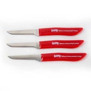 Lehman's Paring Knife Set, Sharp Flexible Stainless Steel Peeling Coring Knives, 2.5 inch Blades, Pack of 3 - 1 of 4
