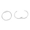 Unique Bargains 1.2" Openable Dia Metal Spring O-Ring Loose Leaf Binder Ring Silver Tone 50 Pcs - 3 of 4