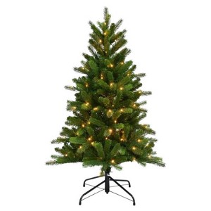 Celebrations 4 ft. Pencil LED 150 ct Grand Illum Color Changing Christmas Tree - 1 of 1