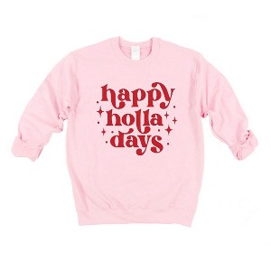 Simply Sage Market Whimsical Happy Holla Days Sweatshirt - 1 of 4