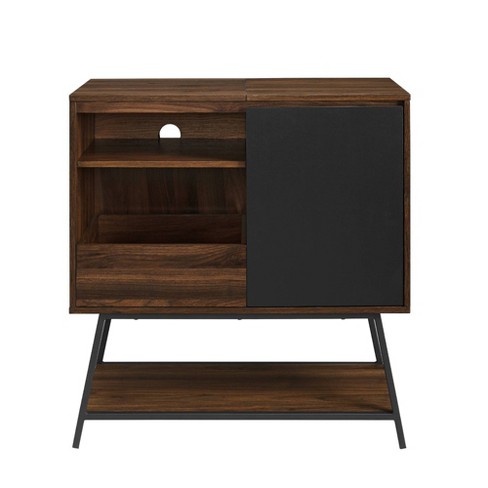 Mesa para tocadiscos Stand Cabinet Mid Century Modern Vinyl