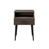 TIRAMISUBEST Contemporary Angled Nightstand ¨C Slate Grey - Light Gray Mobile File Cabinet - 2 of 4