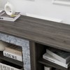 CAVINAS Large TV Stand with Faux Stacked Stone Surround Modern Entertainment Center with Open Storage Media Console - 4 of 4