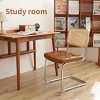 NicBex Modern Breuer Designed Dining Chairs Set of 2 with Rattan Back & Chrome Legs,Small Accent Chairs for Dining Room,Living Room - 4 of 4