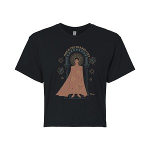 Women's - Disney - Thanks I Get King Magnifico Cropped Graphic T-Shirt - 1 of 4