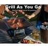 CAVINAS Propane Grill Foldable Side Table Outdoor Griddle Small Gas Grill for Outdoor Camping - 2 of 4